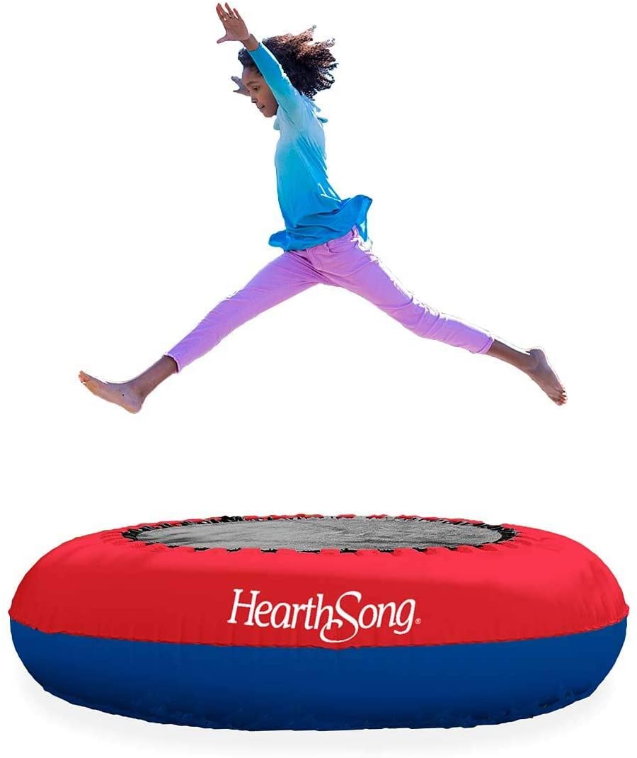 HearthSong Portable Inflatable Trampoline for Kids